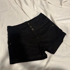 Refuge High Waist Black Women's Shorts
